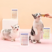 网易严选 海陆空盛宴猫条 宠物零食营养增肥小幼猫成猫妙鲜鱼肉湿粮包猫咪零食 【推荐】三文鱼+扇贝口味*6条