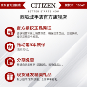 CITIZEN西铁城手表 光动能黑凤梨情侣简约时尚男表女表 情侣对表送女友送男友 间粉金色男款BM7356-80A