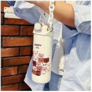 尚好滴 304不锈钢保温杯 带吸管 400ml