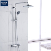 高仪/GROHE 进口恒温花洒套装 一体式淋浴系统260MM顶喷 无下出水27298002