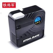 铁将军（steel mate）迷你车载充气泵汽车轮胎打气泵预设胎压便携自行车篮球电动打气筒充气宝P05数显