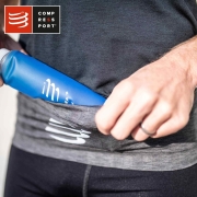 COMPRESSPORT 跑步轻量透气 马拉松运动收纳腰带 黑混合灰 M/L