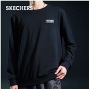 SKECHERS 斯凯奇 卫衣2022年新款男针织外套纯色印花套头卫衣L321M086-0018