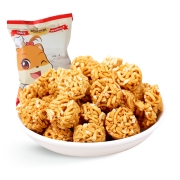 三只松鼠休闲零食膨化小吃方便面干脆面串烧味小贱拉面丸子85g/袋