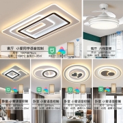 HD【米家智能LED吸顶灯】全屋小爱同学语音控制灯具套餐 北欧后现代高端大气超薄客厅卧室餐厅包安装灯具3