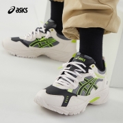 ASICS亚瑟士 男鞋女鞋复古休闲鞋运动老爹鞋 GEL-100TR 奶白色/黑色 42.5