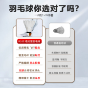 匹克（PEAK）羽毛球超耐打王训练比赛鸭毛10只装 K10C