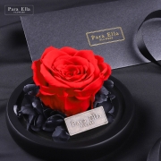 Para Ella 红色小桃心永生花礼盒 生日礼物永生花玫瑰花礼盒纪念日送老婆送女友