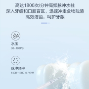 京东京造 冲牙器专业家用 立式洗牙器洁牙器水牙线预防牙结石 洗牙神器【内配6喷嘴】生日礼物送女友