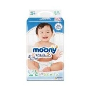 moony 日本进口尤妮佳moony畅透纸尿裤拉拉裤透气干爽婴儿尿不湿nbsmlxl