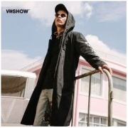 ViiSHOW 维秀1991年 风衣男中长款连帽韩版宽松时尚外套春冬新款青年潮牌外衣