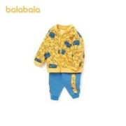 balabala 巴拉巴拉 宝宝加绒保暖两件套