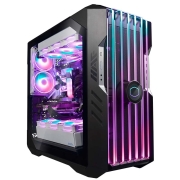 酷冷至尊(CoolerMaster)HAF700EVO全塔机箱(支持480水冷/超强散热/智能LCD显示/前面板ARGB钢玻/免工具安装)