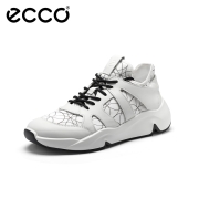 ECCO爱步老爹鞋男七宝拼接运动休闲鞋潮 潮趣520164 白色52016451969 42