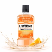李施德林 (Listerine) 漱口水天然橙味清新口气除牙菌斑牙龈专护 500mL  (新老包装随机发货)