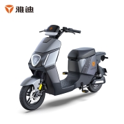 雅迪（yadea）新国标可上牌电动车DS5 NFC智能长续航踏板电动自行车48V24Ah锂电成人通勤代步电瓶车  灰色