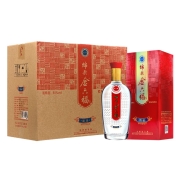 金六福 绵柔精品 浓香型白酒 50度 500ml*6 整箱装（内含三个礼品袋）