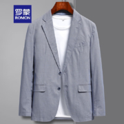 罗蒙 休闲西服男 商务百搭 1F032A41蓝灰
