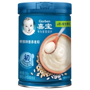 嘉宝(Gerber)米粉婴儿辅食 钙铁锌营养麦粉 宝宝麦粉250g(辅食添加初期)