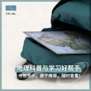 【2022新版】共2张中国和世界地形图 3d立体凹凸地图挂图 36*25.5cm遥感卫星影像图三维浮雕地理地势地貌 初高中学生教学家用墙贴