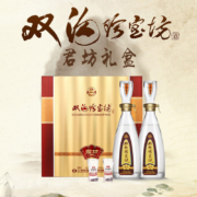 双沟 珍宝坊君坊 浓香型白酒 52度 (480ml+20ml)*2瓶 礼盒装 送礼佳选