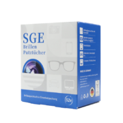 可茵慈 SGE 德国进口一次性眼镜清洁纸 擦眼镜布 擦镜纸 镜头布屏幕湿巾速干52片/盒装