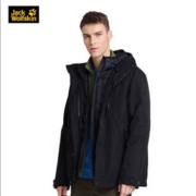 PLUS会员：Jack Wolfskin 狼爪 男子三合一羽绒冲锋衣 5119271