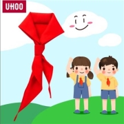 有券的上：优和 UHOO 红领巾 小学生少先队员 国标1米 棉 1条装*2件