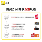 尼康（Nikon） Z 6II（Z62） 专业全画幅数码微单相机 视频VLOG Z 6Ⅱ单机（多面影像利器）