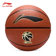 李宁（LI-NING）篮球 CBA比赛训练用球 室内外水泥地耐磨防滑PU标准7号 成人青少年中考训练用球  LBQK967-1