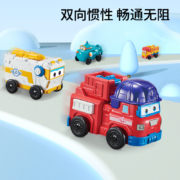 奥迪双钻（AULDEY）超级飞侠儿童玩具超级飞侠迷你载具车4只装大勇威利路奇多利男孩女孩玩具740192