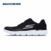 Skechers斯凯奇官方 女夏季轻质减震跑步跑鞋 时尚透气网布运动鞋15299 15299/BKW 黑色/白色 35