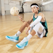 361度篮球鞋男鞋big3阿隆戈登扣篮大赛同款战靴秋季透气运动鞋Q弹实战球鞋 572021109-6电流蓝/冰川蓝 41