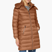 BOSS Hugo Boss 雨果·博斯 C_pampana 女士轻量中长连帽羽绒服 50436315