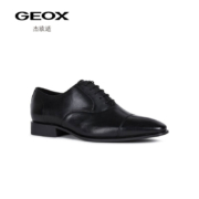GEOX/杰欧适男鞋经典款秋季HIGH LIFE皮鞋商务正装鞋U0299C00043 黑色C9999 43