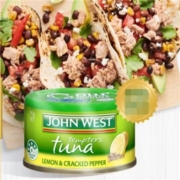 有券的上：西部约翰 JOHN WEST 柠檬胡椒金枪鱼罐头 原装进口 95g/罐