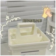 ins手提桌面收纳盒 小号三格