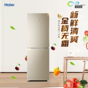 Haier海尔冰箱家用直冷风冷无霜DEO净味保鲜小冰箱双开门迷你小型电冰箱 170升风冷无霜170WDPT