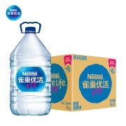 有券的上：Nestlé雀巢 优活 饮用水 5L*4瓶 整箱装 桶装水