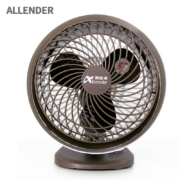 阿蓝德（Allender） 家用空气循环扇 直流无刷卧室空调房对流小型电风扇大风力涡轮换气扇 褐白色（不摇头）