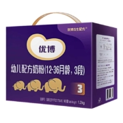 圣元（Synutra）优博系列幼儿配方奶粉(12-36月龄，3段) 法国进口奶源 1200克三联包