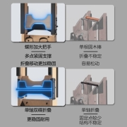 腓特烈（FriedRich） 可折叠实木智能水阻划船机家用有氧健身器材纸牌屋可调阻划船器 WRX600特级橡木棕红色