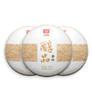 大益（TAETEA） 预售 茶叶普洱茶熟茶 醇品饼茶357g*3饼 2201批次 中华老字号