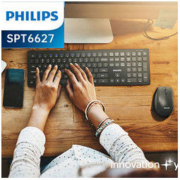 PHILIPS 飞利浦 手机平板蓝牙无线双模式键盘鼠标套装typec充电超薄