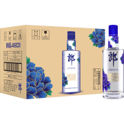【宴席佳选】郎酒顺品郎480蓝款45度兼香型光瓶白酒480ml*12瓶 整箱装
