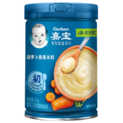 嘉宝(Gerber)米粉婴儿辅食 胡萝卜米粉 宝宝高铁米糊250g(辅食添加初期)