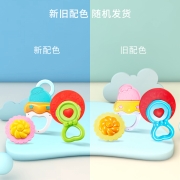澳贝（AUBY）宝宝牙胶手摇铃婴儿童玩具男女孩放心煮牙胶礼盒（新旧配色随机发货）461527生日礼物