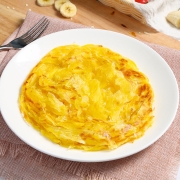 俏侬 手抓饼 南瓜味 烘焙食材 2000g 20片/盒 学生早餐开学季 培根火腿番茄酱烤肠伴侣 速冻早餐 冷冻