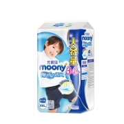 尤妮佳 moony 拉拉裤（男女通用）XXL34片（13-28kg ) 超大号婴儿拉拉裤畅透增量