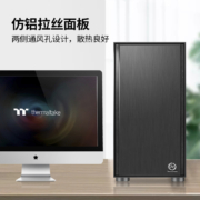 Tt（Thermaltake）启航者F1 黑色 Mini小机箱水冷电脑主机（支持MATX主板/支持背线/侧透/钢板0.6mm/U3）